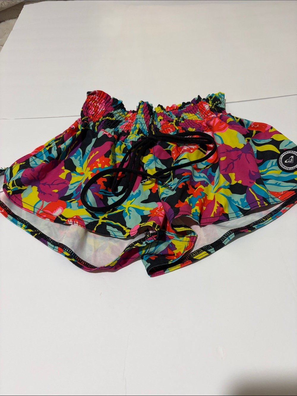 Roxy Multicolor Floral Tropical Surf Swim Board / Athletic Shorts Size M